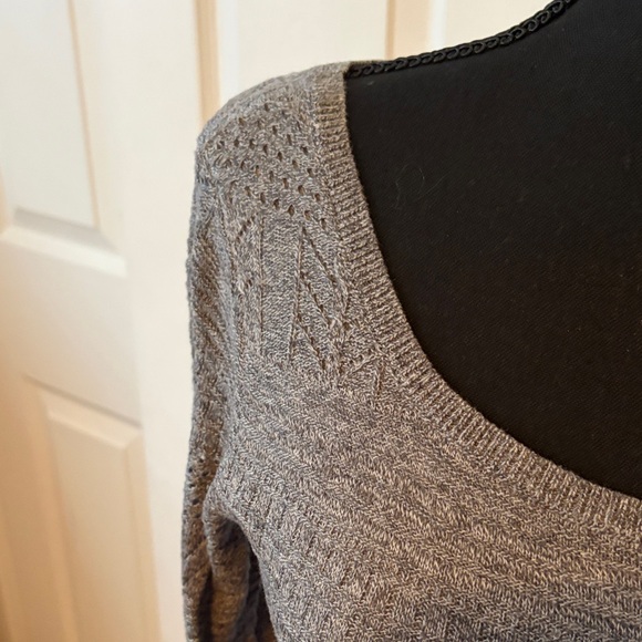 American Eagle Outfitters Gray Knit Long Sleeve Dress size small - Picture 4 of 14